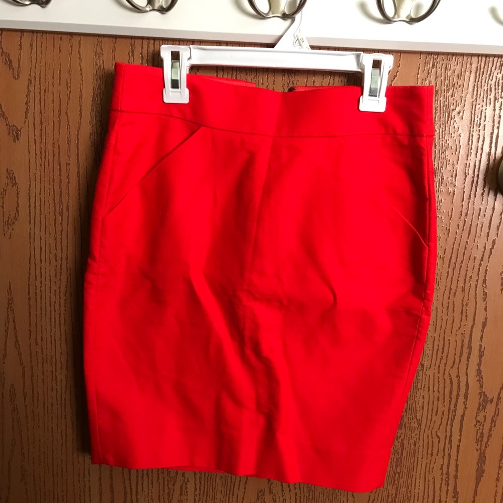 J.Crew red skirt